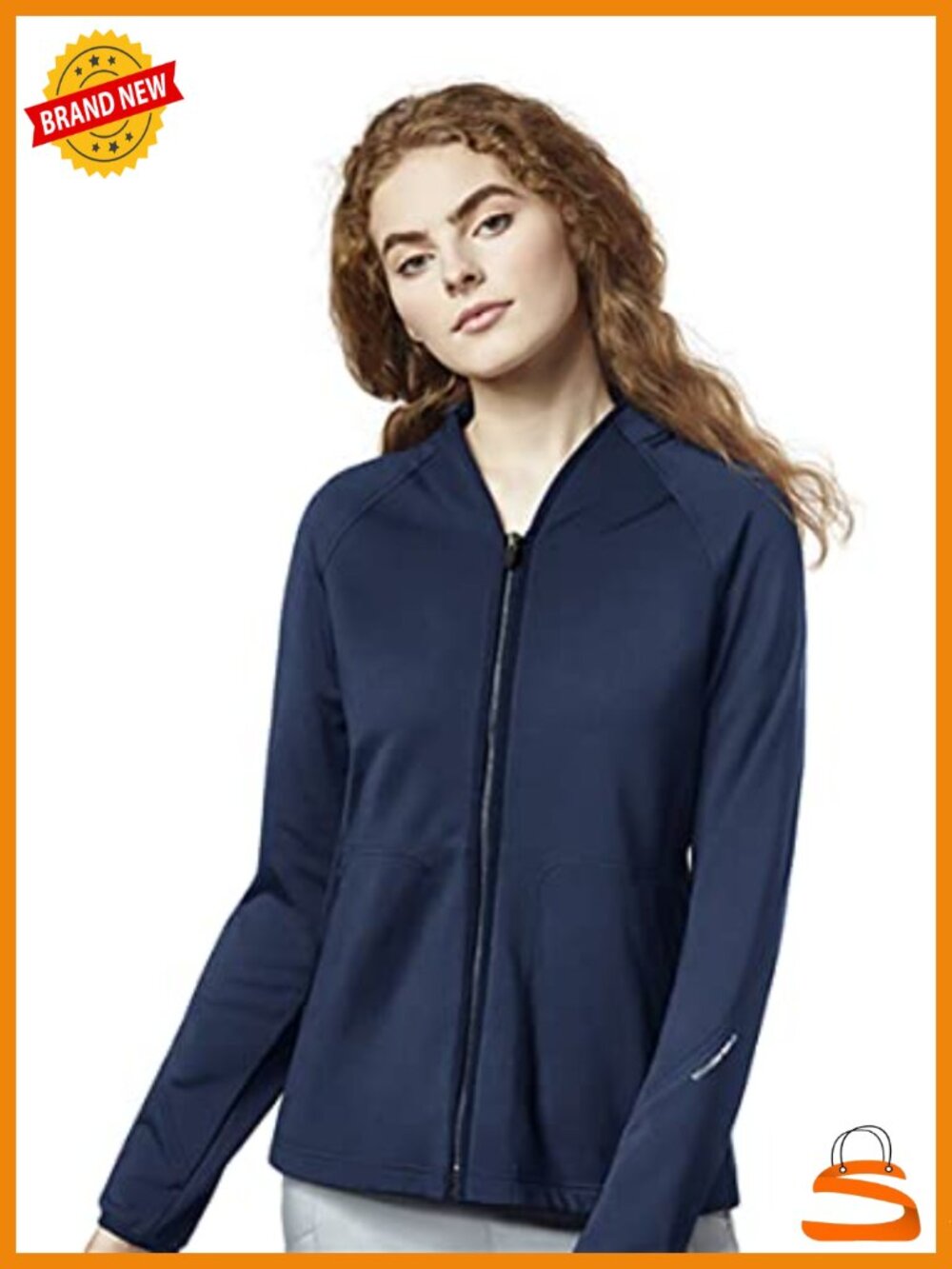 Fleece Full Zip Jacket Lightweight Layerable Quilted Stand Collar